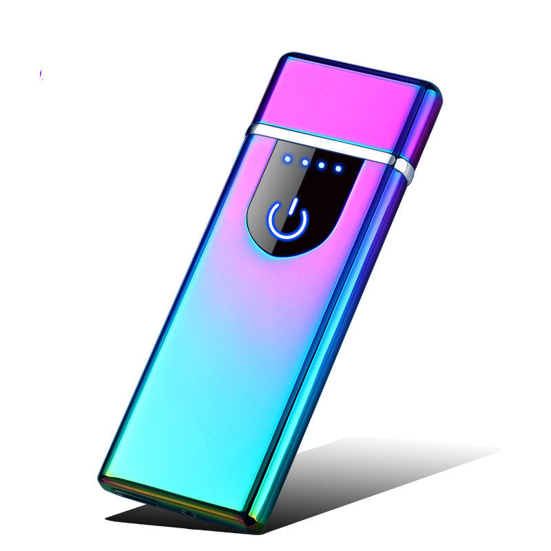 Digital thin cigarette lighter