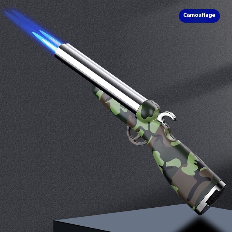 Double barrel shotgun style lighter