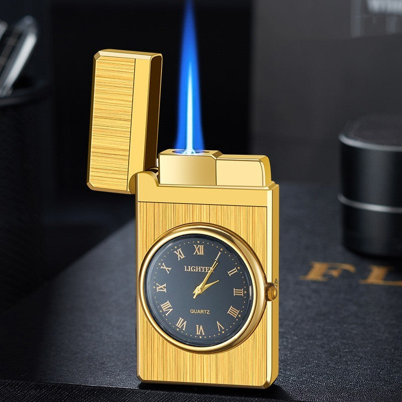 Unique clock jet flame lighter