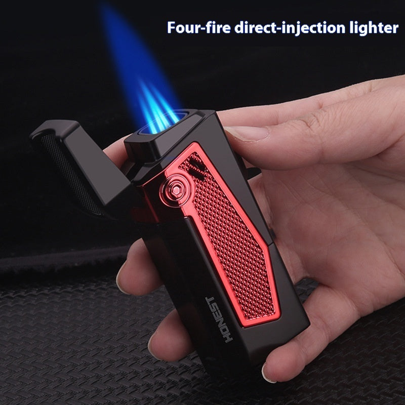 High-fire quad jet flame lighter