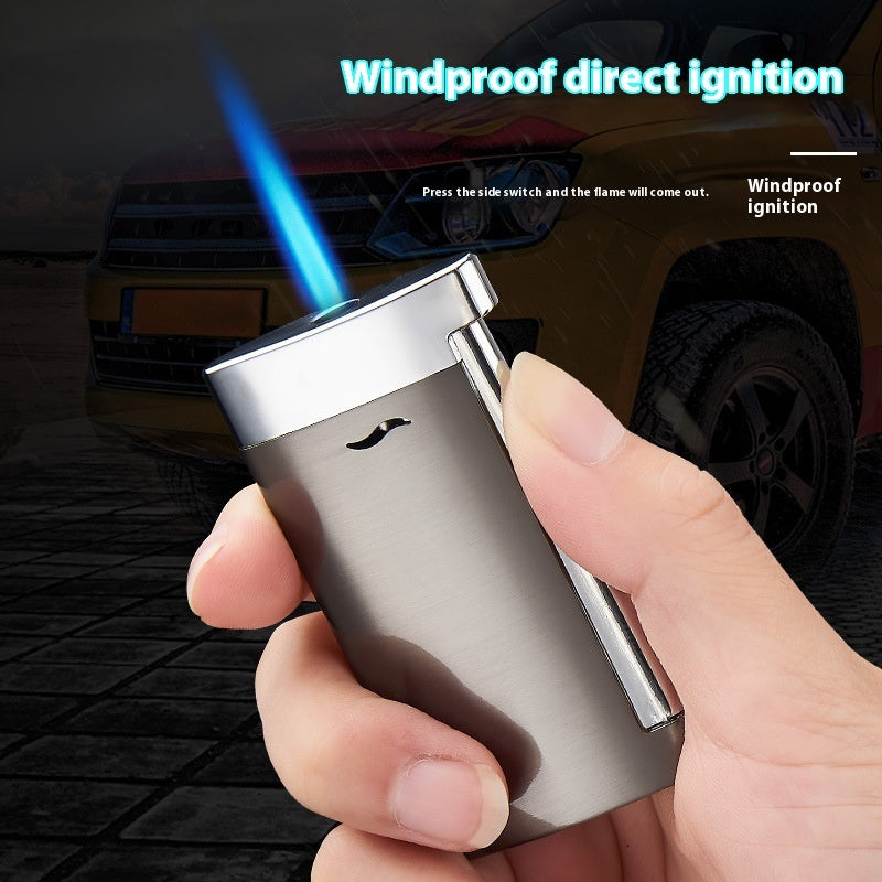 Thin stylish jet flame lighter