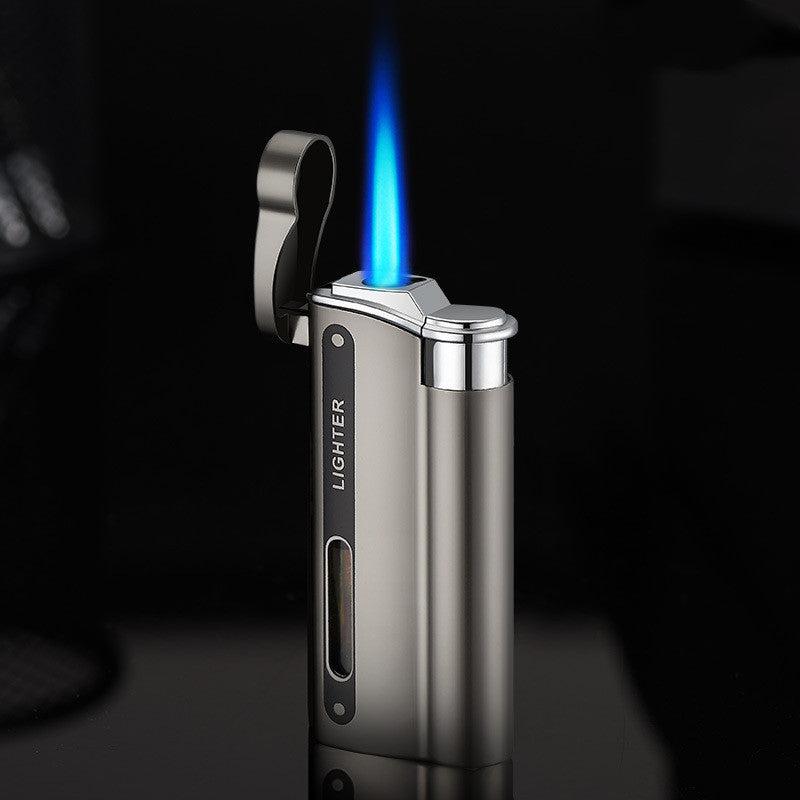 Flip cap jet flame lighter