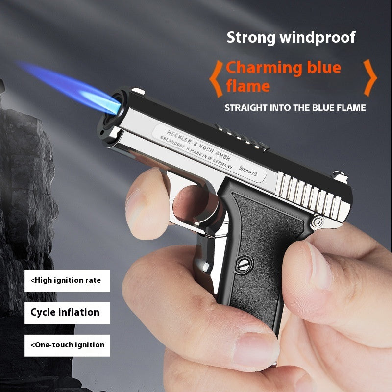 Pistol style lighter