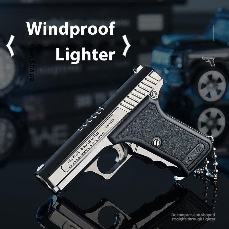 Pistol style lighter